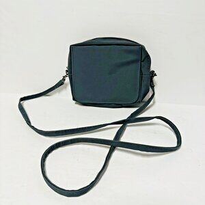 Mary Kay Gray Makeup Travel Bag Crossbody Purse 6" 2 Zips Mirror